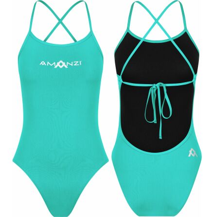 Spearmint Tie Back One Piece