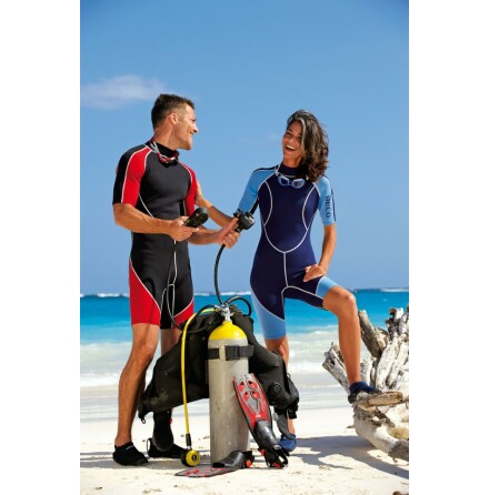 Dam Neopren-drkt/vtdrkt frn Beco Svart/Rd